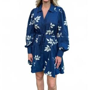 NEW TAELYNN winterberry stroll dress in blue